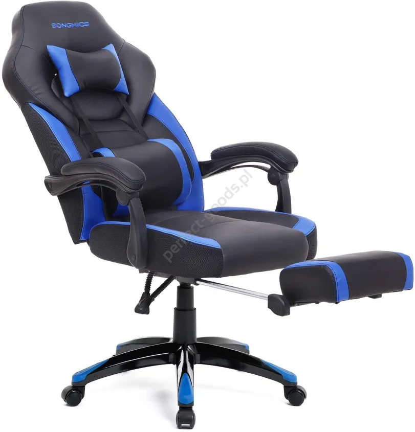 Fotel gamingowy niebieski